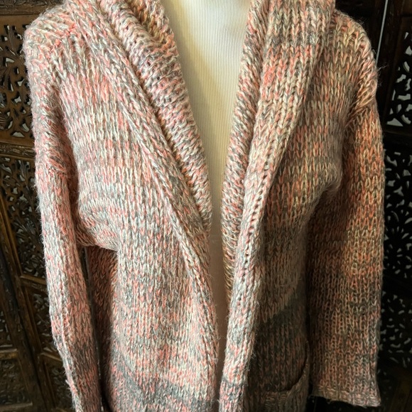 Ombré Hooded Cardigan - Picture 2 of 6